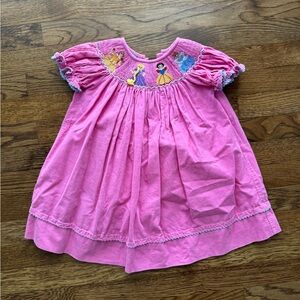Anavini Smocked Corduroy Princess Dress